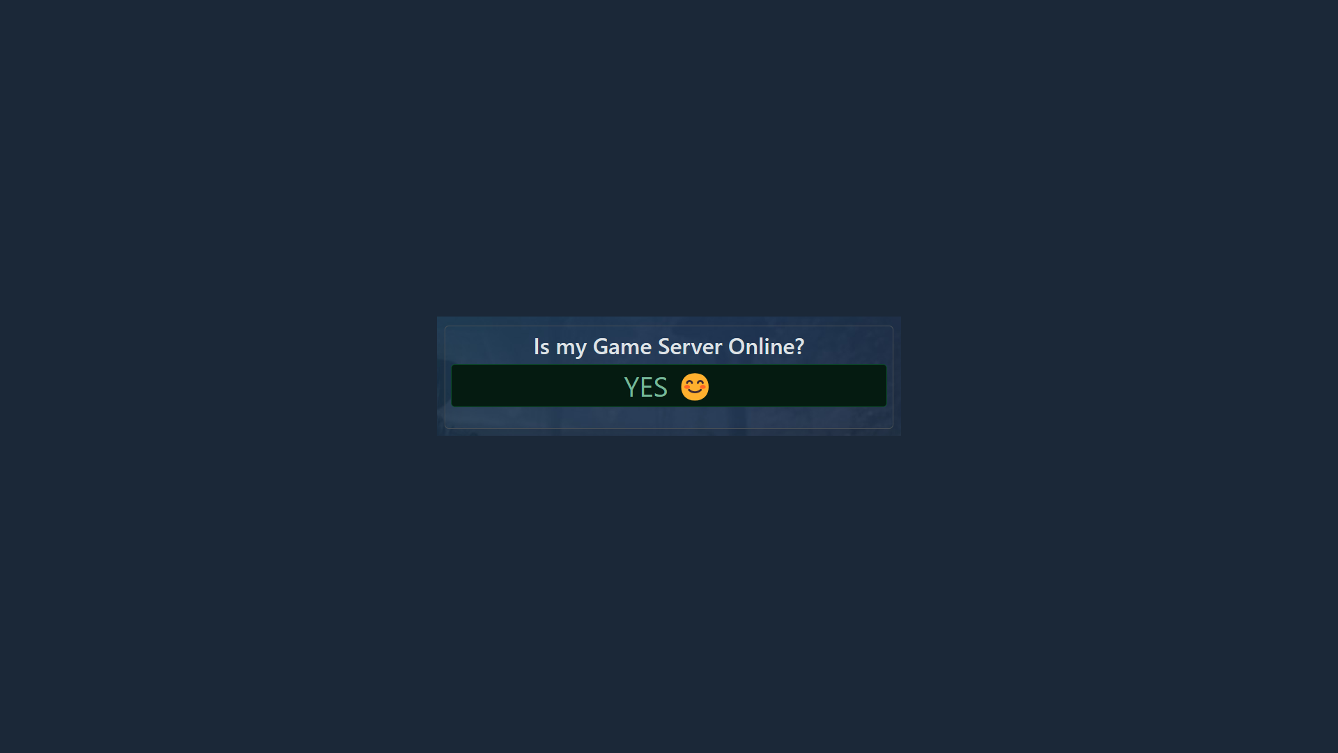 Is my Game Server Online?